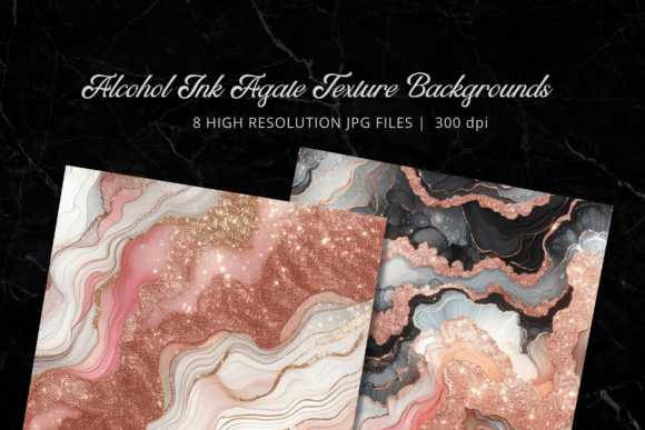 Alcohol Ink Agate Glitter Backgrounds: Add Sparkle to Your Projects