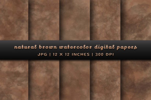 Elevate Designs with Natural Brown Watercolor Backgrounds