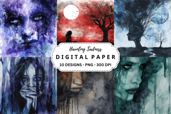 Fantasy Haunting Sadness Backgrounds: Evoke Emotion