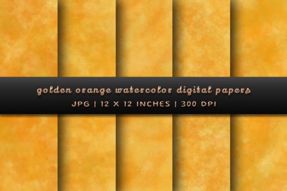 Golden Orange Watercolor Backgrounds: A Warm, Artistic Touch for Any Project