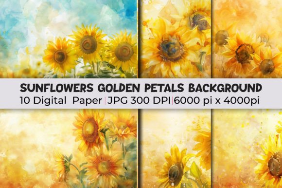 Golden Petals in Motion: A Designer's Guide to This Background Set