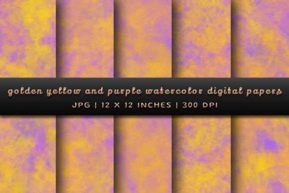 Golden Yellow and Purple Backgrounds: Elevate Your Creative Projects