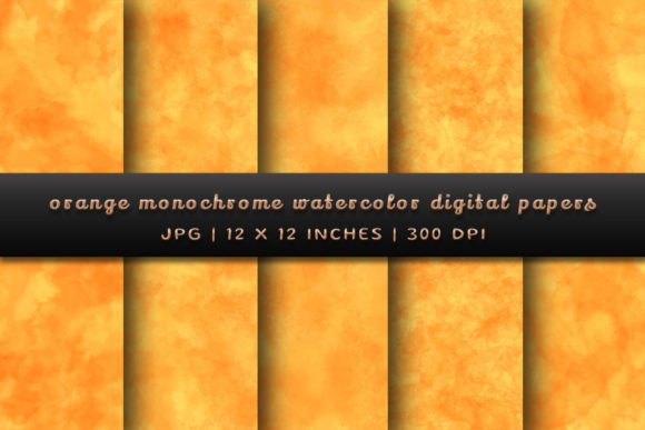 Orange Monochrome Watercolor Backgrounds: A Creative's Guide