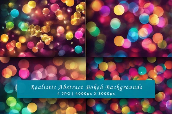 Realistic Abstract Bokeh Backgrounds for Modern Design