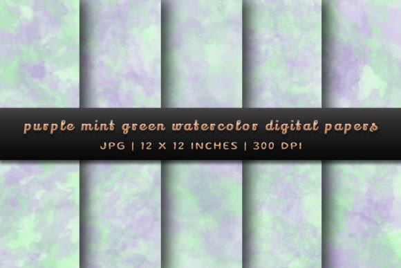 Refreshing Your Palette: The Allure of Purple Mint Green Watercolor Backgrounds