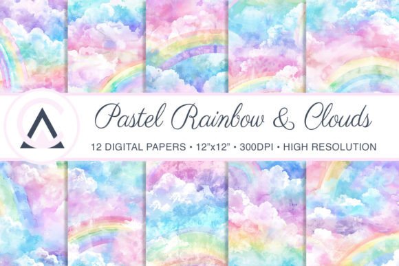 Seamless Pastel Rainbow Sky Backgrounds: A Designer's Guide
