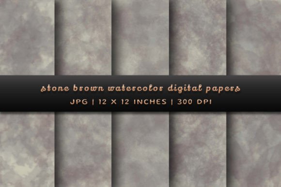 Stone Brown Watercolor Backgrounds: A Designer's Earthy Foundation