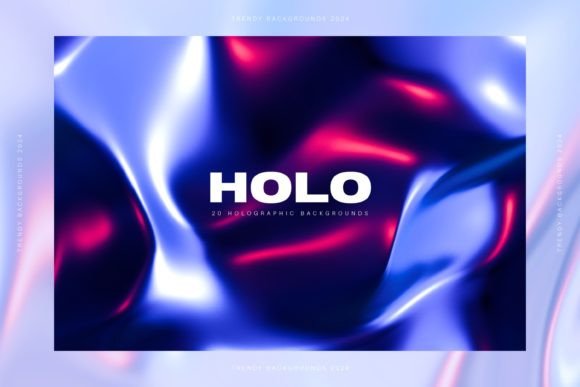 Stunning Holographic Backgrounds: 20 Futuristic Design Assets