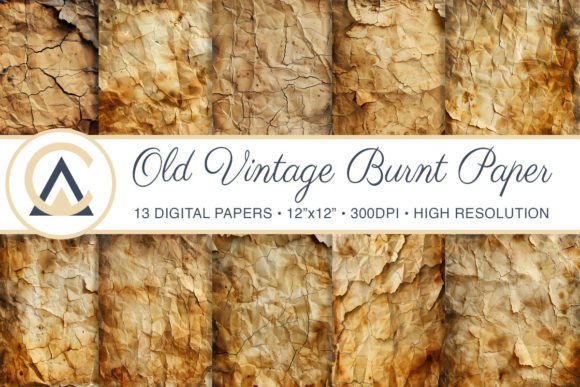Unlocking Character with Vintage Old Burnt Paper Backgrounds
